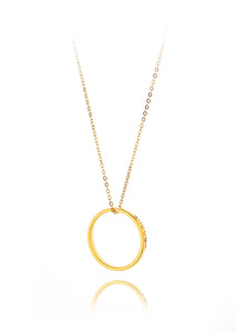 HALF PRICE - Gold Ring Necklace - available in Enough, Believe or Strong