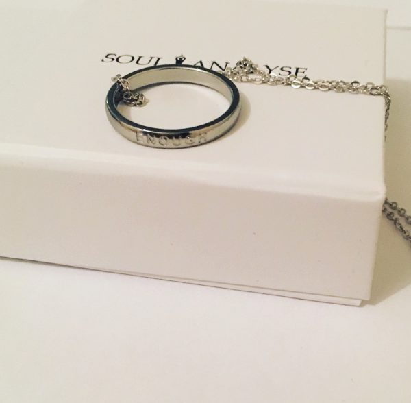Silver Ring Necklace - available in Enough, Believe or Strong