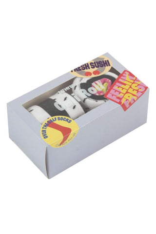 MENS & WOMENS COTTON SUSHI ROLLS SOCKS - NOW HALF PRICE