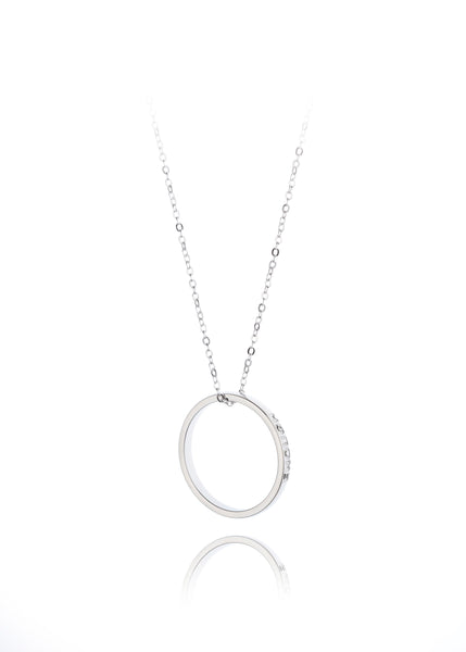 Silver Ring Necklace - available in Enough, Believe or Strong