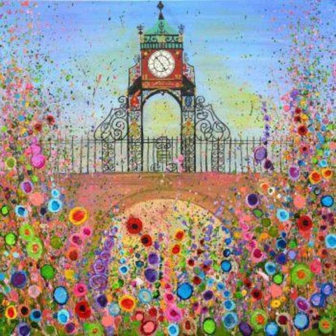 Jo Gough Art Eastgate Clock, Chester, Canvas Print
