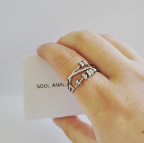 Fidget Anxiety Spinner Ring