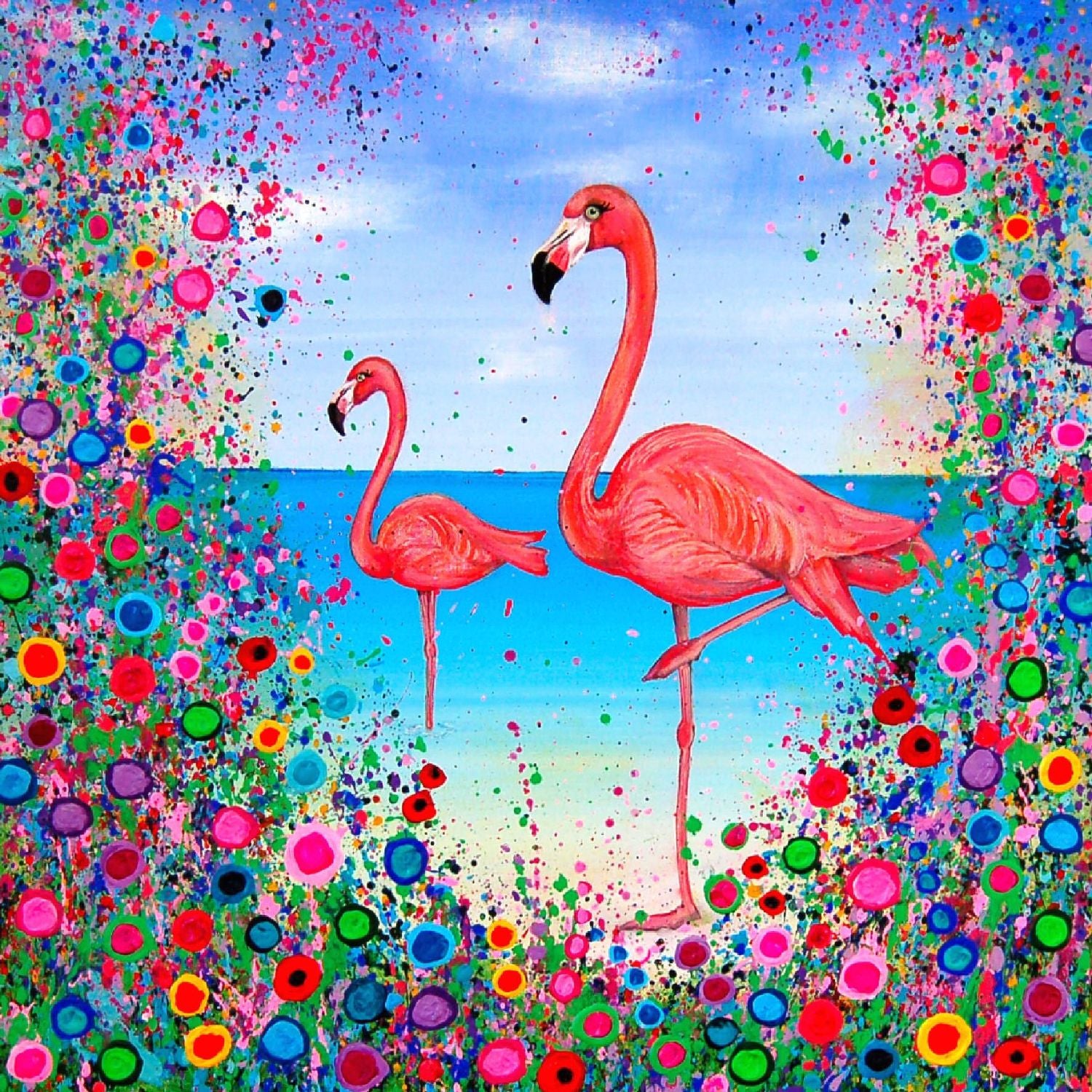 Jo Gough Art Flamingo Print – Olivia & Smith