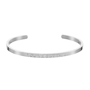 You’ve Got This’ Affirmation Bracelet Silver