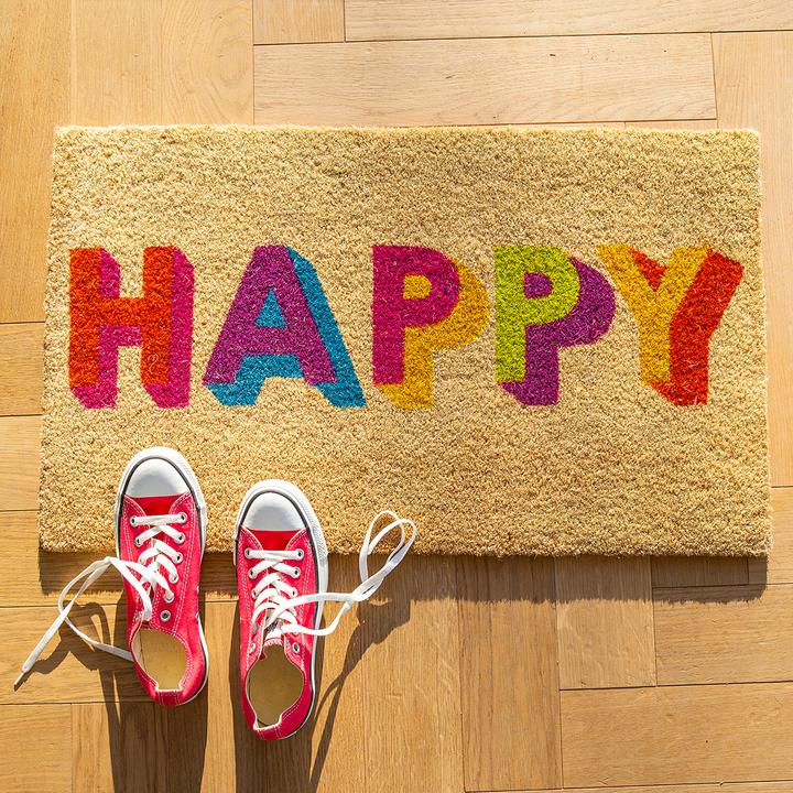 HAPPY Doormat Multicoloured