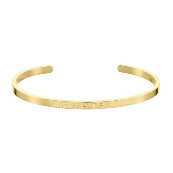 I AM BEAUTIFUL – AFFIRMATION BRACELET (AVAILABLE IN SILVER,ROSE OR GOLD)