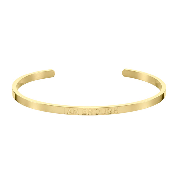 I AM ENOUGH – AFFIRMATION BRACELET – (AVAILABLE IN SILVER, ROSE OR GOLD)