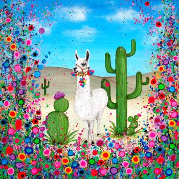Jo Gough Art Llama Print