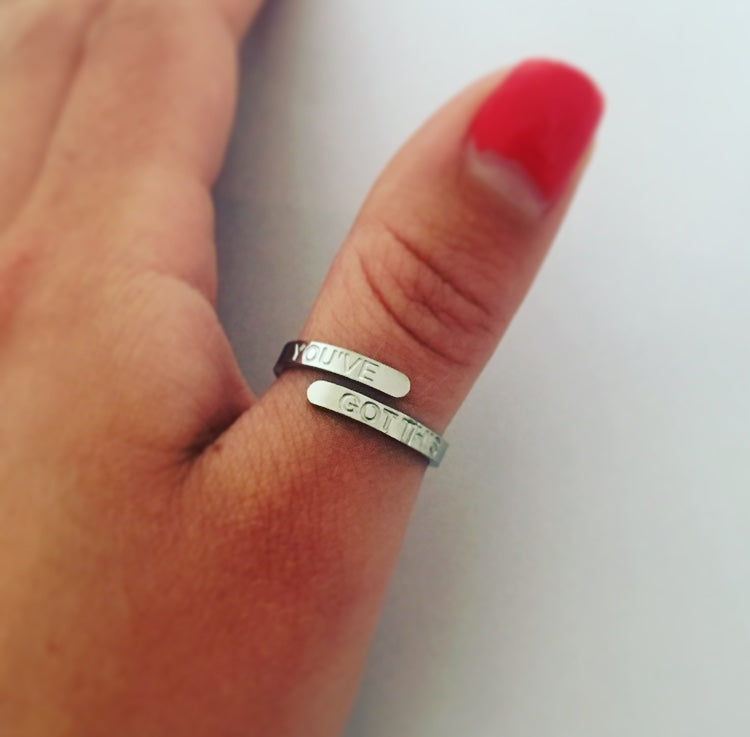 ‘YOU’VE GOT THIS’ Affirmation Ring – Silver